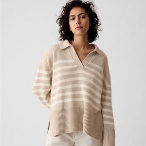 Gap 24/7 Split-Hem Polo Sweater
